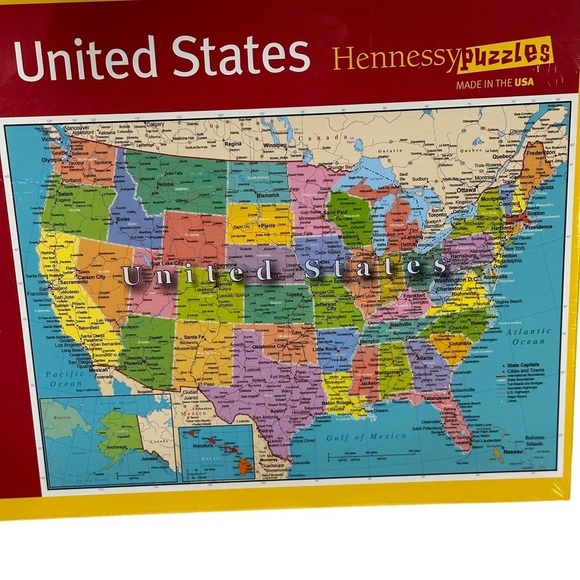 Hennessy Puzzles United States 300 Pieces 19.25" x 26.75" - Picture 4 of 5